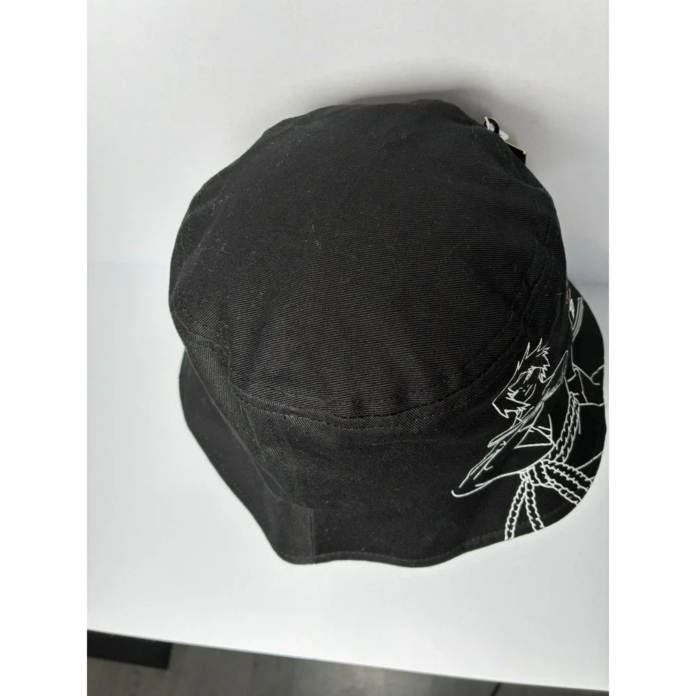 NEW Primitive x Naruto‎ Shippuden Sasuke Bucket Hat Black Anime Sasuke Uchiha